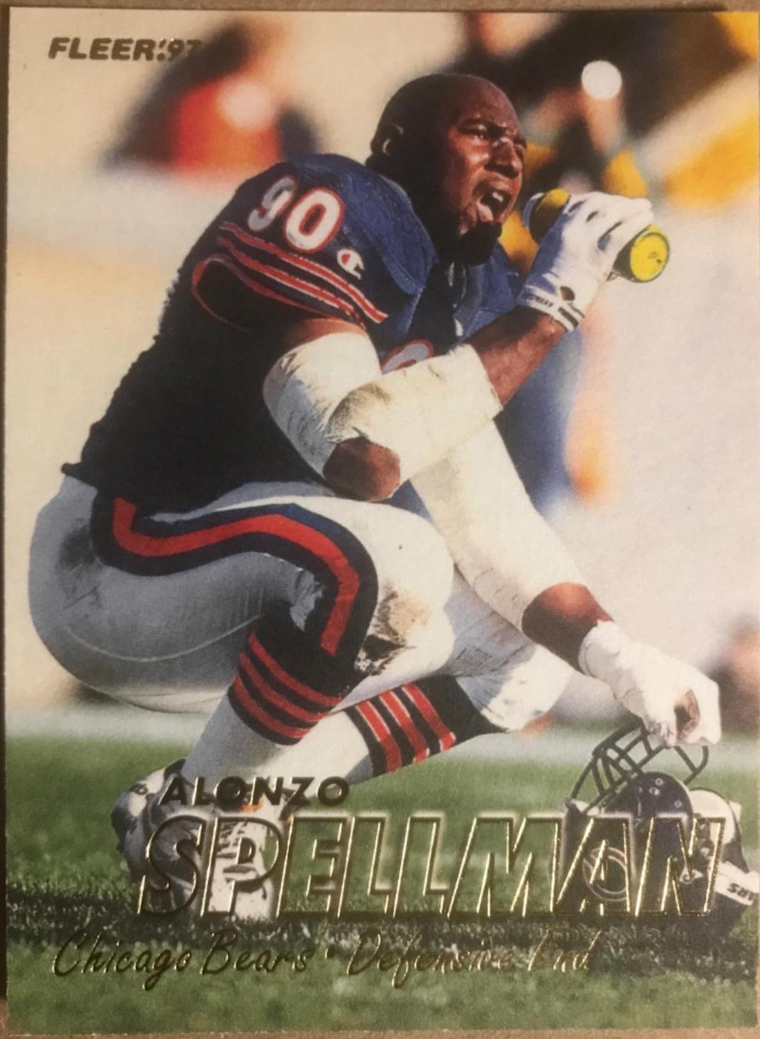 Alonzo Spellman #16 Football Cards 1997 Fleer