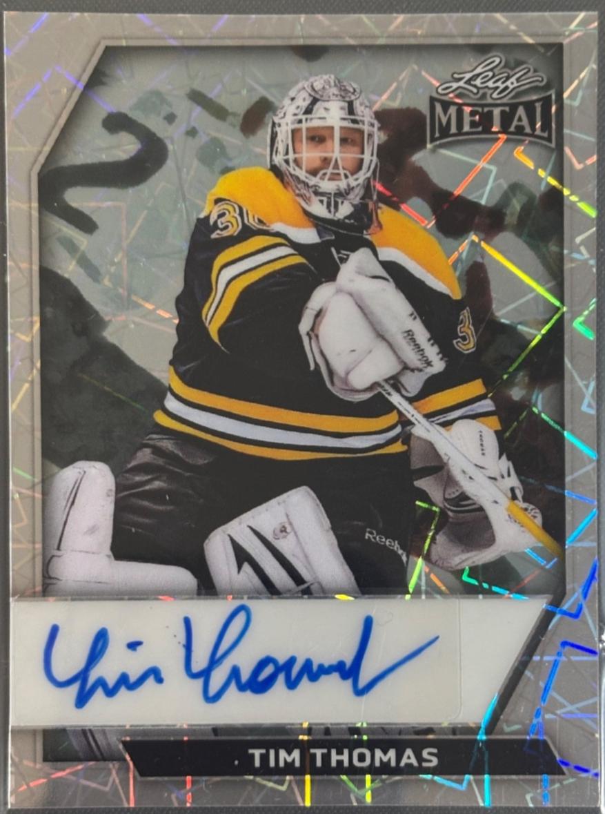 Tim Thomas #BA-TT1 2026 Leaf Metal Autograph Hockey