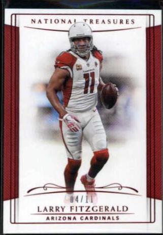 Larry Fitzgerald #5 Football Cards 2018 National Treasures