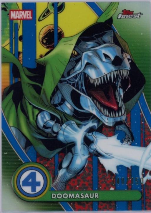 Doomasaur [Blue Refractor] #90