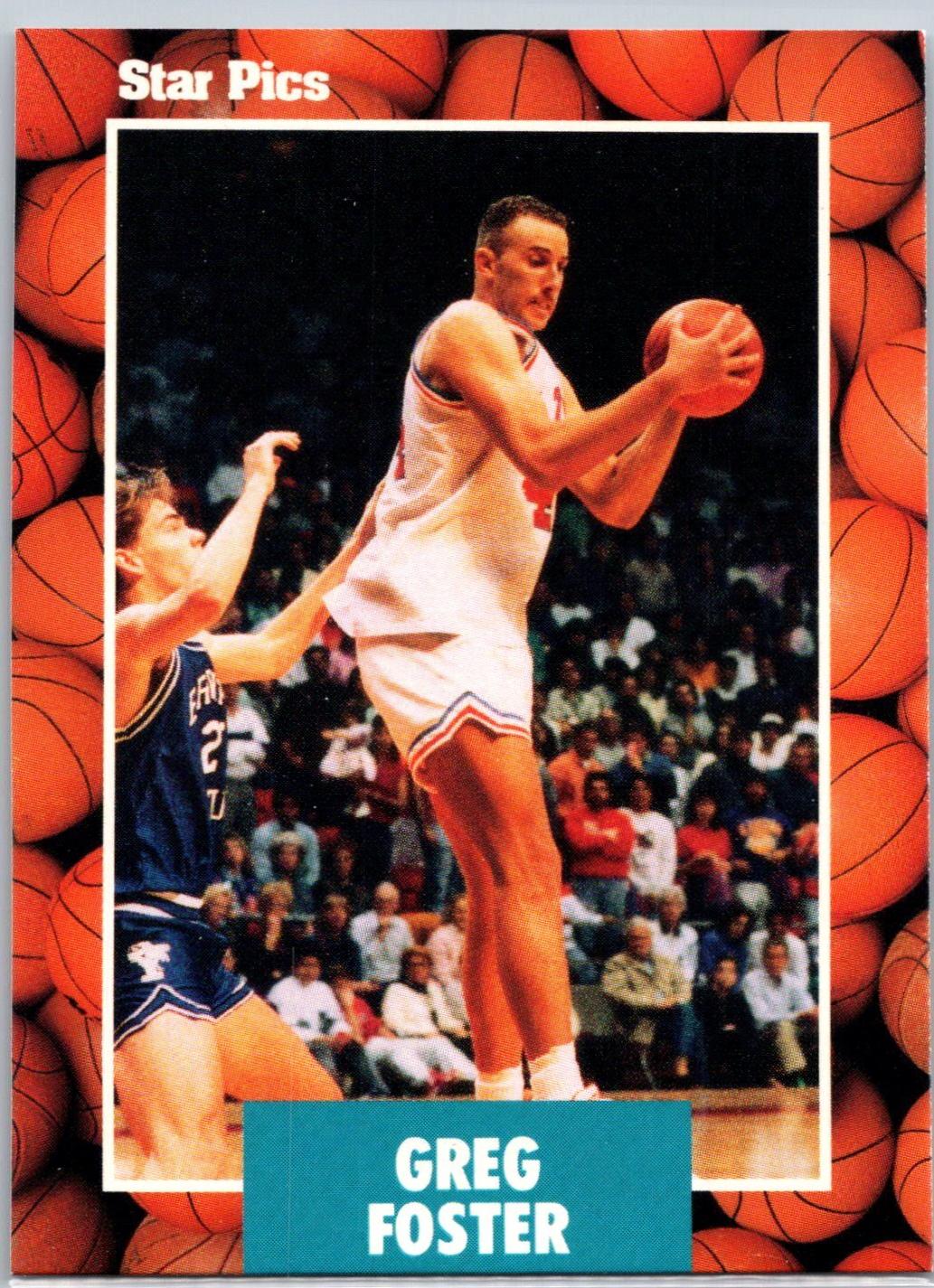 Greg Foster #57 Basketball Cards 1990 Star Pics