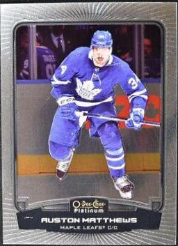 Auston Matthews #P-AM Hockey Cards 2022 O Pee Chee Platinum Previews