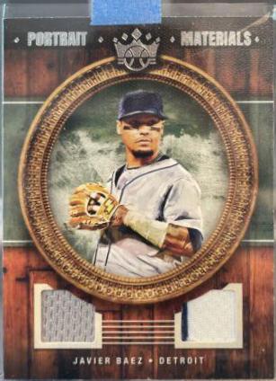 Javier Baez #PM-JA Baseball Cards 2022 Panini Diamond Kings Portrait Materials