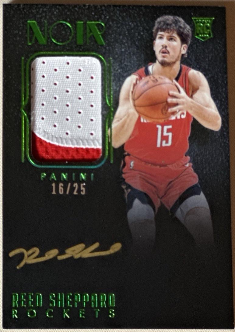 Reed Sheppard #381 2024-25 Panini Noir Basketball