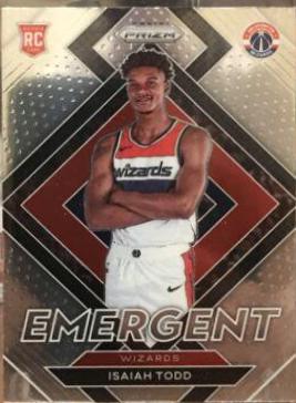Isaiah Todd #30 Basketball Cards 2021 Panini Prizm Emergent