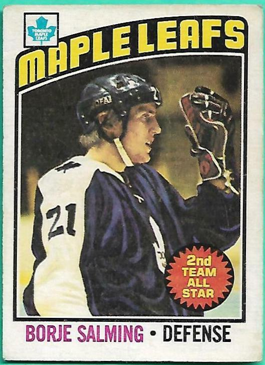 Borje Salming #22 Hockey Cards 1976 O-Pee-Chee