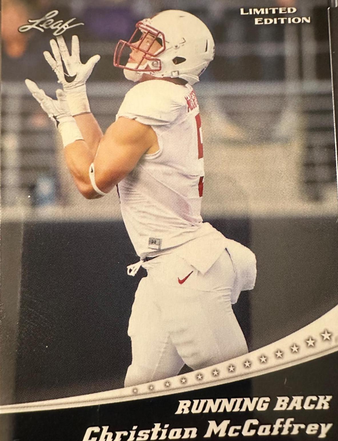 Christian McCaffrey #1 Football Cards 2017 Leaf Draft Special Release