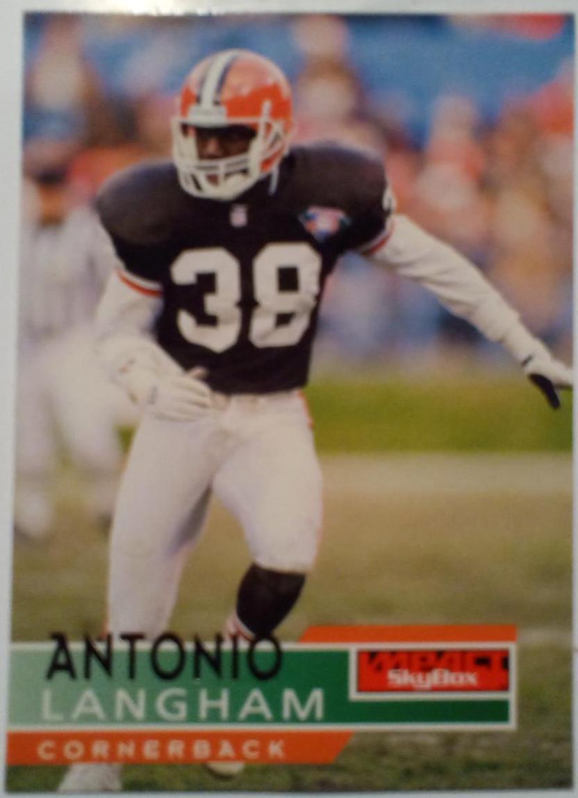Antonio Langham #31 Football Cards 1995 Skybox Impact