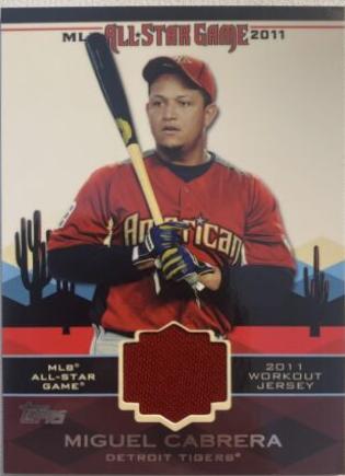 Miguel Cabrera #AS-23 Baseball Cards 2011 Topps Update All-Star Stitches