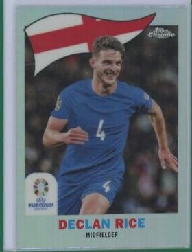 Declan Rice #TC-18 2024 Topps Chrome UEFA Euro 1960