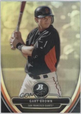 Gary Brown #BPP78 Baseball Cards 2013 Bowman Platinum Chrome Prospects