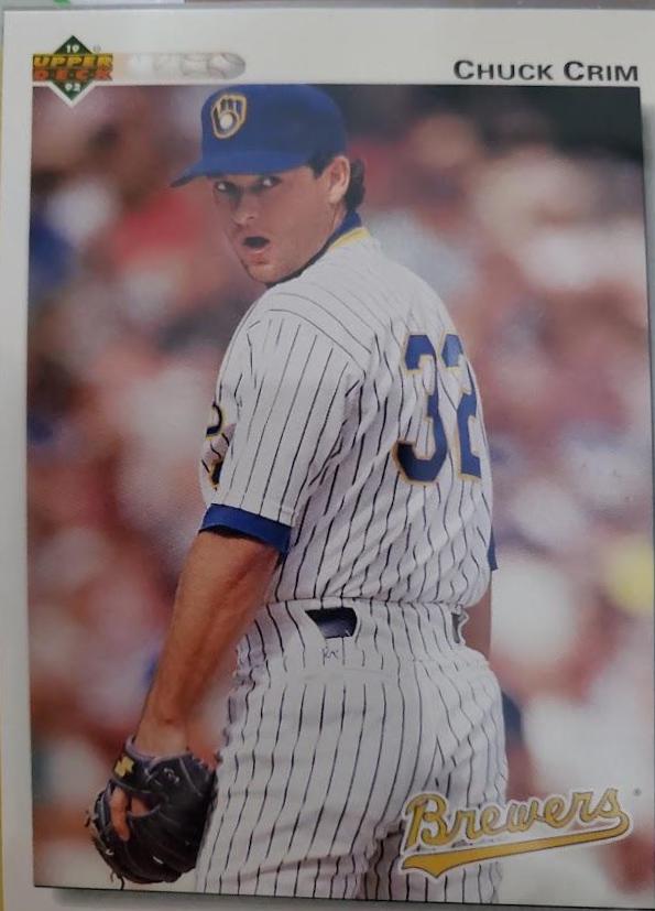 Chuck Crim #496 Baseball Cards 1992 Upper Deck