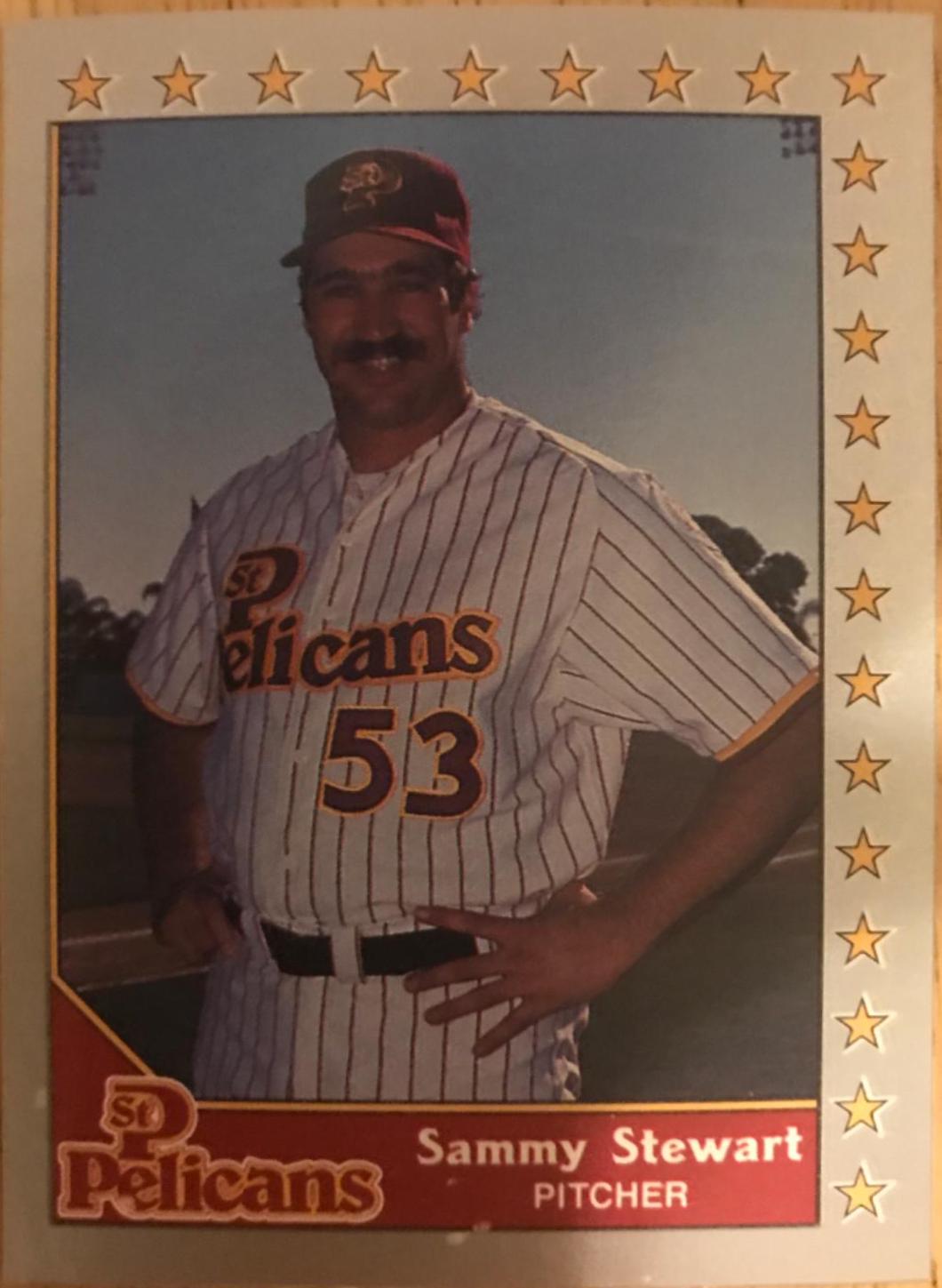 Sammy Stewart #27 Baseball Cards 1990 Pacific Senior League