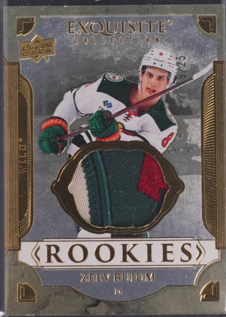 Zeev Buium #RP-ZB 2025 Upper Deck Black Diamond Exquisite Collection Rookie Patch Hockey
