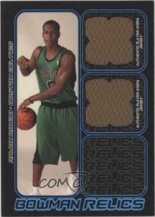 Rajon Rondo #BDR-RR Basketball Cards 2006 Bowman Relics Dual