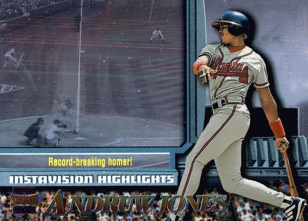 Andruw Jones #I21 Baseball Cards 1997 Stadium Club Instavision
