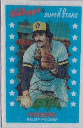 Rollie Fingers #7 Baseball Cards 1982 Kellogg's