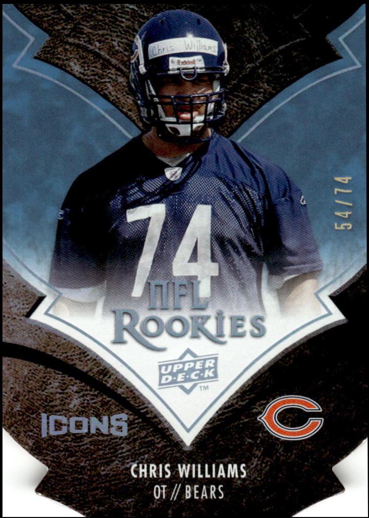 Chris Williams #212 2008 Upper Deck Icons Football