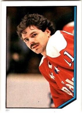 Mike Gartner #251 Hockey Cards 1986 O-Pee-Chee Sticker