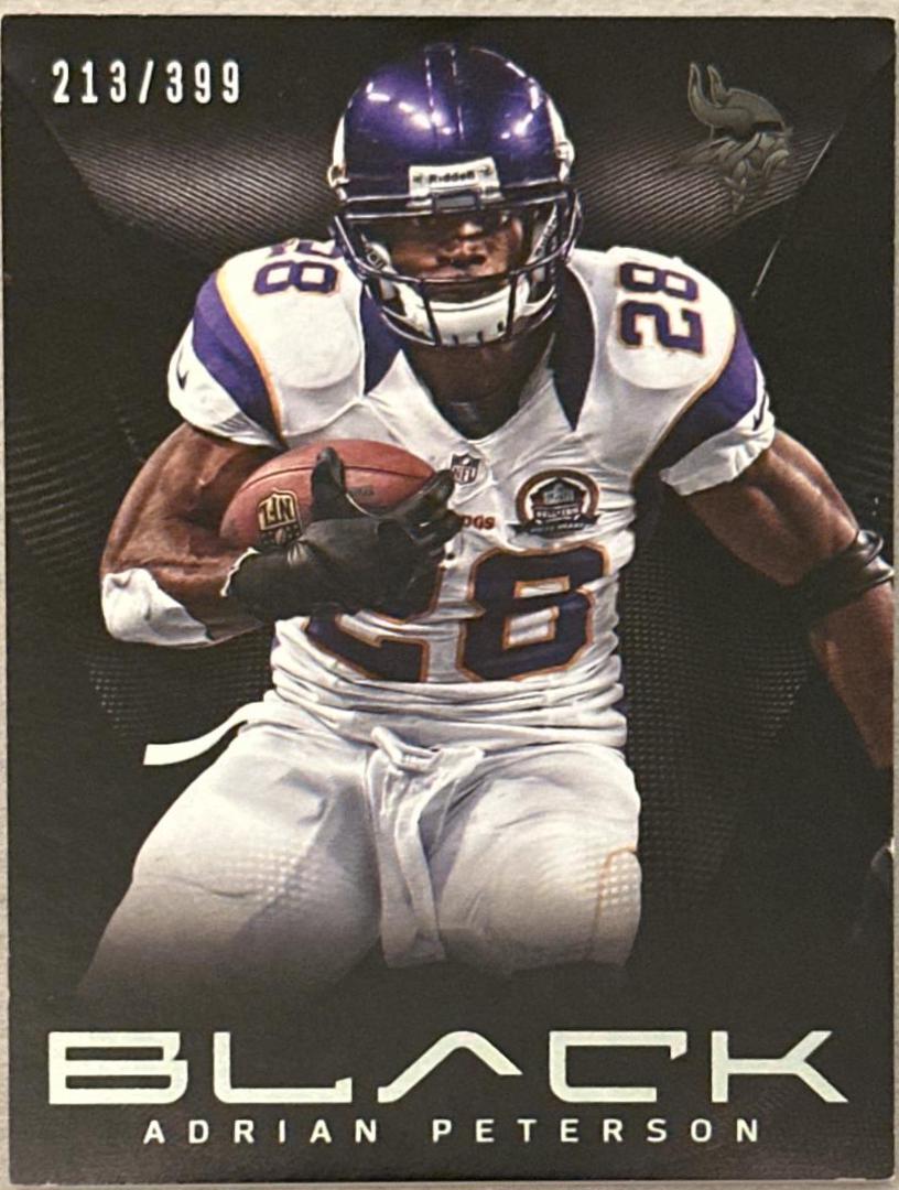 Adrian Peterson #1 Football Cards 2013 Panini Black