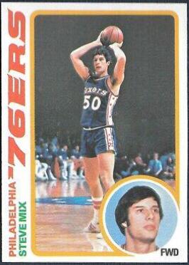 Steve Mix #18 Basketball Cards 1978 Topps