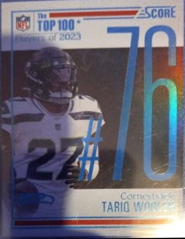 Tariq Woolen #76 Football Cards 2024 Panini Score Top 100
