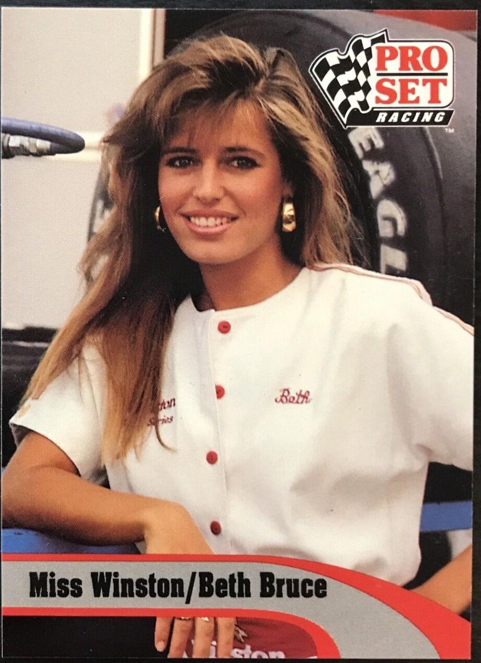 Miss Winston / Beth Bruce #140 Racing Cards 1992 Pro Set NASCAR