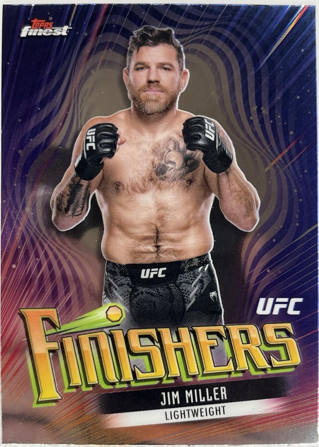 Jim Miller #FIN-3 Ufc Cards 2024 Topps Finest UFC Finishers