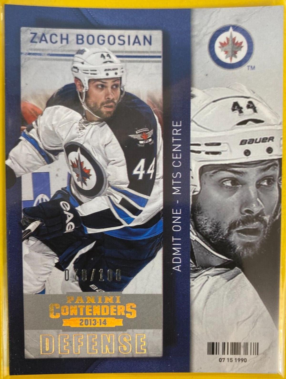 Zach Bogosian #69 Hockey Cards 2013 Panini Contenders