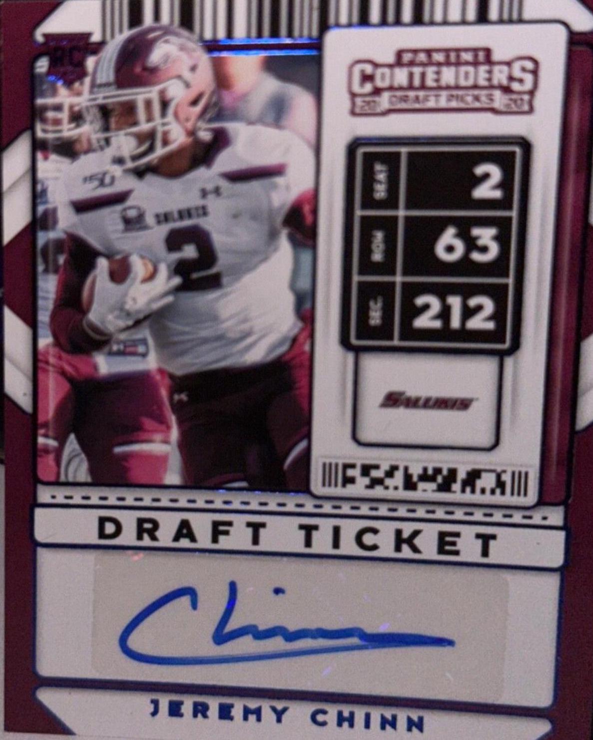 Jeremy Chinn #262 2020 Panini Contenders Draft Picks Football
