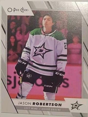 Jason Robertson #104 Hockey Cards 2023 O-Pee-Chee Hats Off
