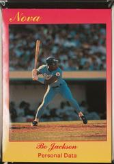 Bo Jackson [Personal Data] #71 Baseball Cards 1990 Star Nova Edition