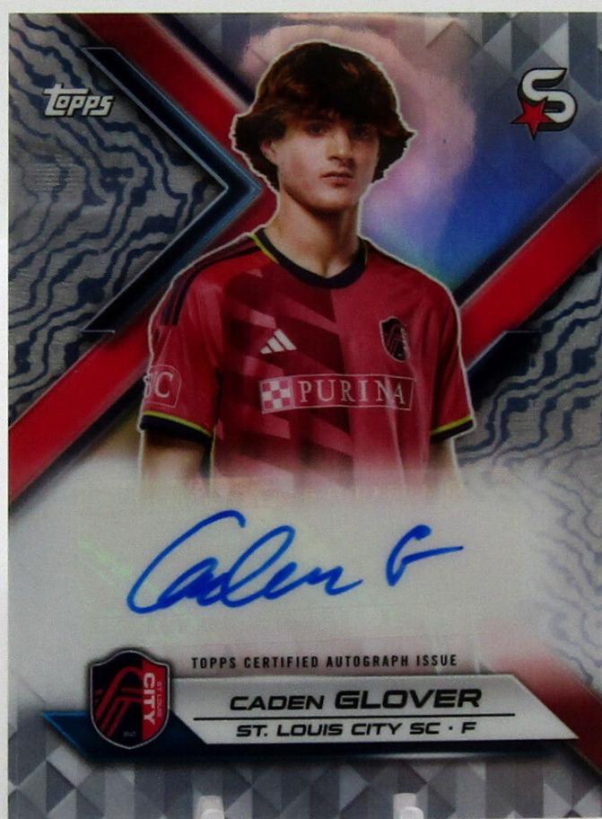 Caden Glover #SA-GL Soccer Cards 2024 Topps Superstars MLS Superstar Autograph