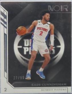 Cade Cunningham #3 Basketball Cards 2022 Panini Noir