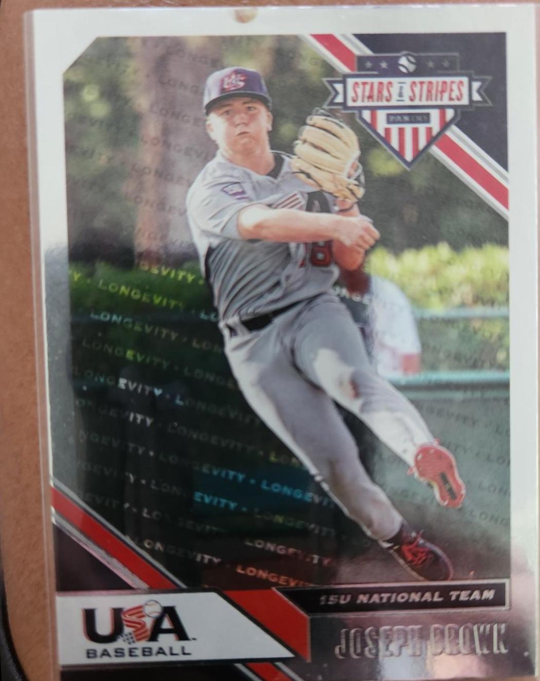 Joseph Brown #64 Baseball Cards 2020 Panini Stars & Stripes USA