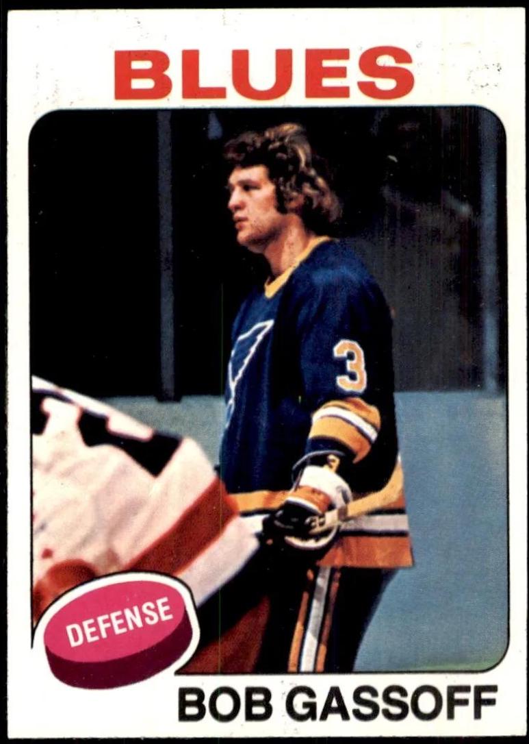 Bob Gassoff #58 Hockey Cards 1975 Topps