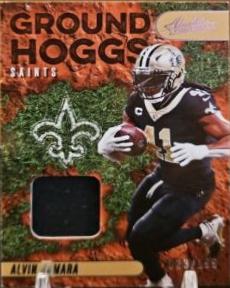 Alvin Kamara #GH-11 Football Cards 2023 Panini Absolute Ground Hoggs Materials