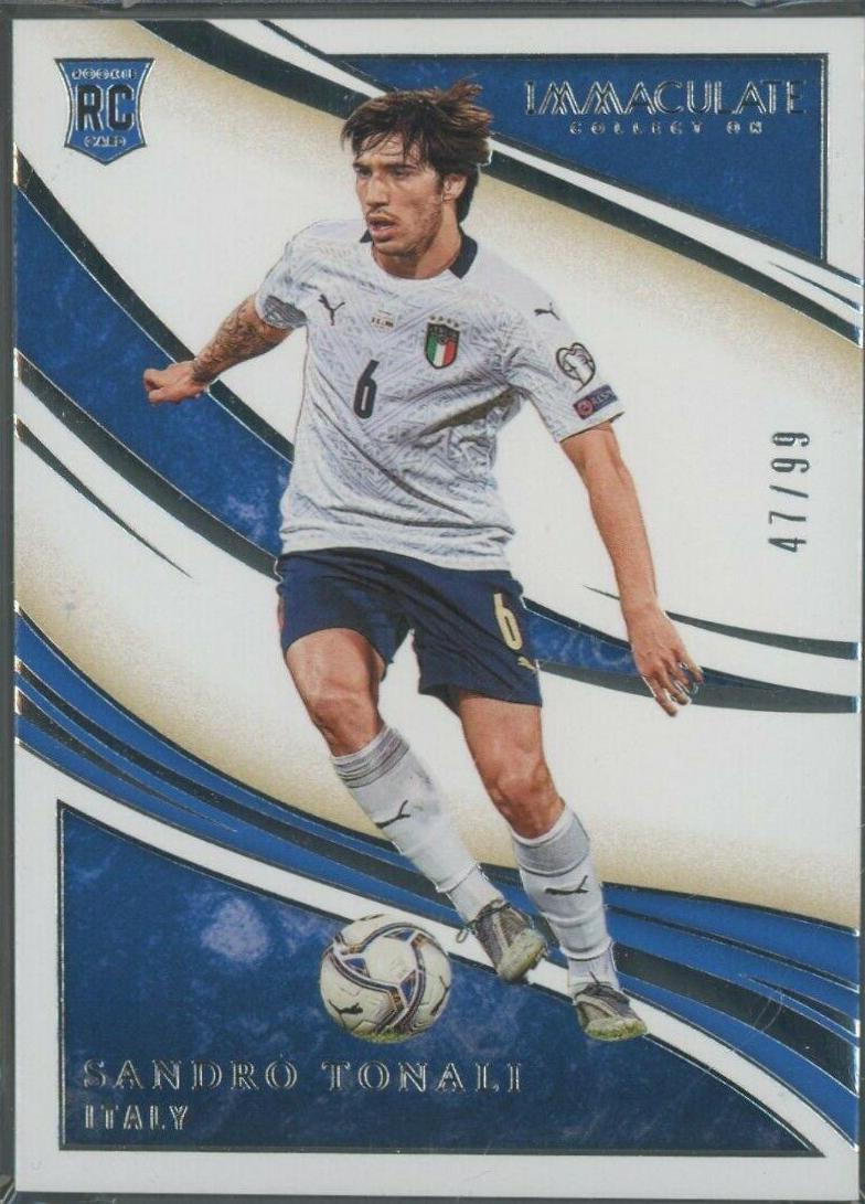 Sandro Tonali #43 2020 Panini Immaculate Collection Soccer