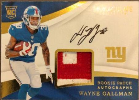 Wayne Gallman #116 2017 Panini Immaculate Collection Football