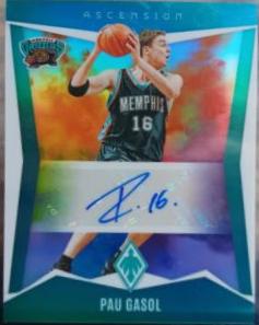 Pau Gasol #AA-PAU Basketball Cards 2023 Panini Phoenix Ascension Autograph