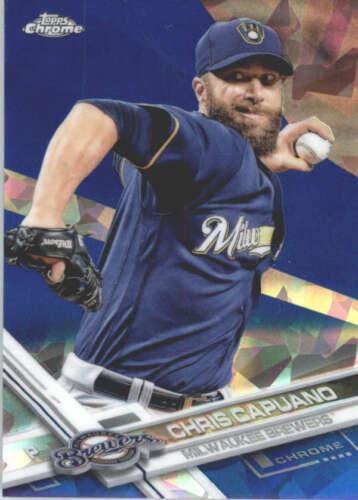 Chris Capuano #3 Baseball Cards 2017 Topps Chrome Sapphire