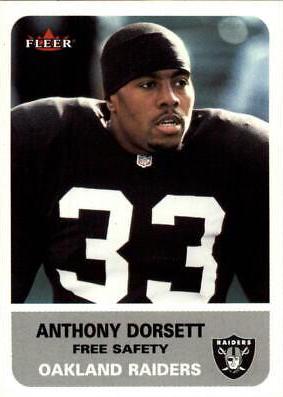 Anthony Dorsett #123 2002 Fleer Football