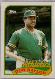 Don Baylor #673 Baseball Cards 1989 Topps Tiffany