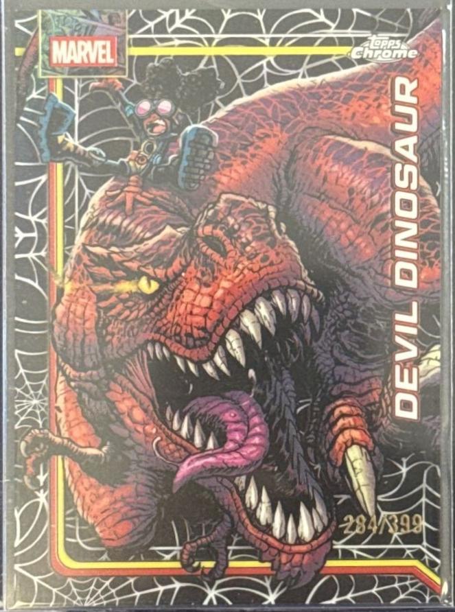 Devil Dinosaur Spider-Web Refractor