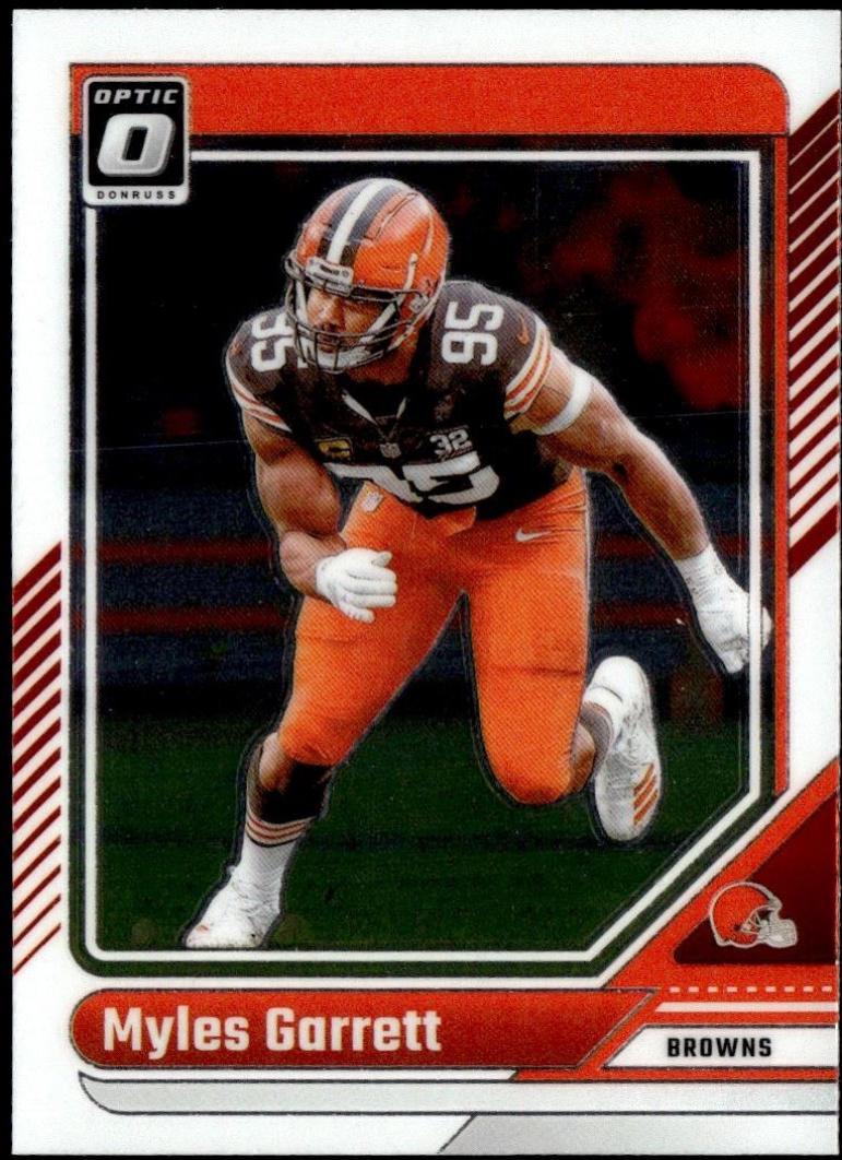 Myles Garrett #49 Football Cards 2024 Panini Donruss Optic