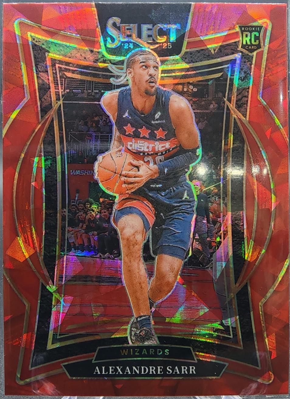 2024 Panini Select Alexandre Sarr [Red Cracked Ice Prizm] #73 card