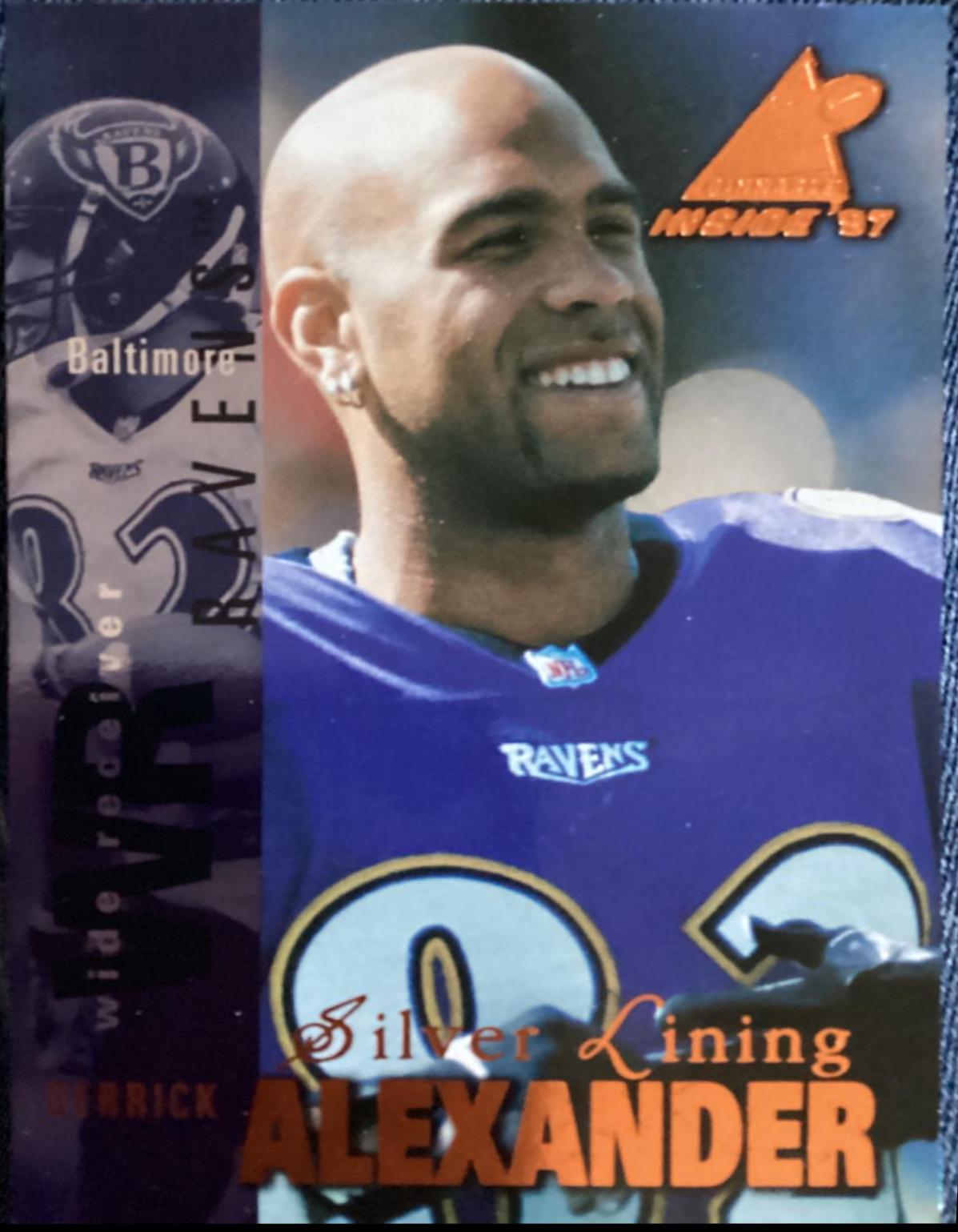 Derrick Alexander #57 Football Cards 1997 Pinnacle Inside