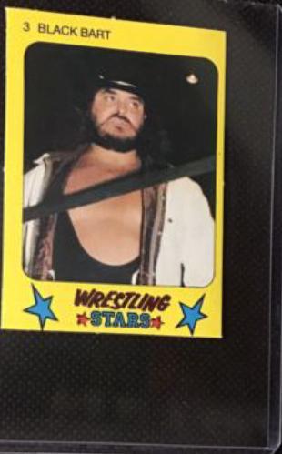 Black Bart #3 Wrestling Cards 1986 Monty Gum Wrestling Stars