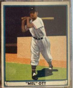 Mel Ott #8 Baseball Cards 1941 Play Ball