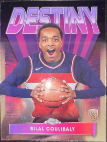 Bilal Coulibaly #D-5 Basketball Cards 2023 Topps Chrome Destiny